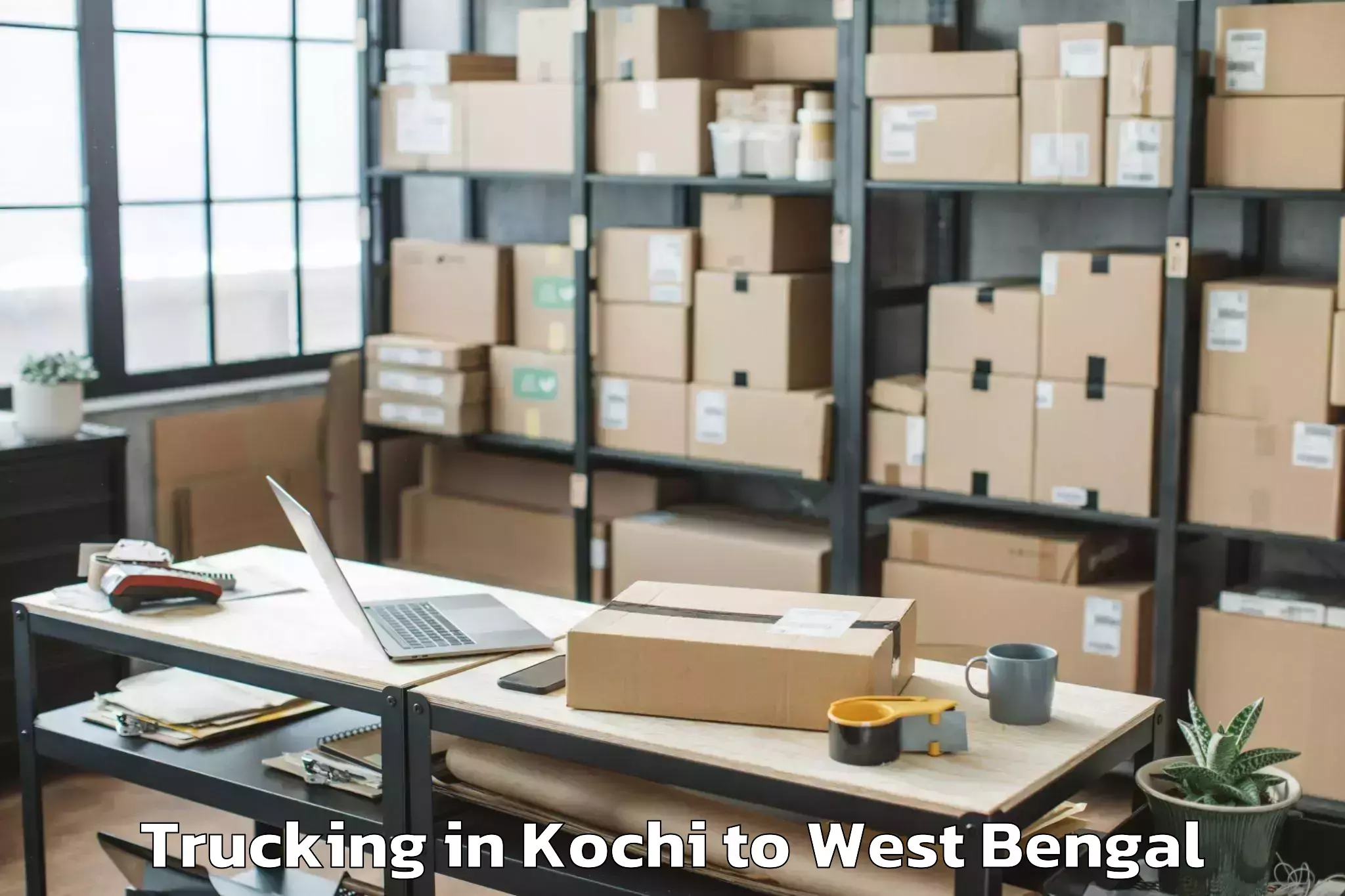 Book Kochi to Chandrakona Road Trucking Online